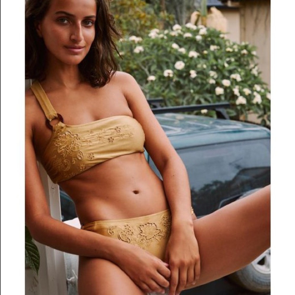 Spell & The Gypsy Tyler One Shoulder Bikini Swimsuit Size S NWT Top & Bottom